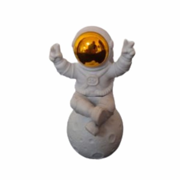 Astronauta Sentado Lua - Miniatura